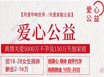 麒麟捐卵助孕生子 爱心志愿者招募